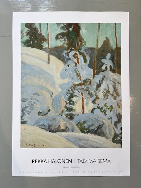 Talvimaisema -juliste